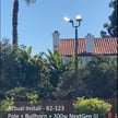 Light Package Deal - Great for Lighting a Sport Court!  - 20 foot Pole with Bullhorn and 2 of the 300 Watt Sport Lights - Bronze - Delivery Included Price   (COPY)