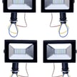 4 Pack-10W - LED Flood Light | 1,100 Lumens, 5000K, Knuckle Conduit Mount, Brown