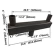 Dual Bullhorn Mount | Low Profile Dual Tenon Adapter, 2 Light Pole Adapter for Slip Fit, Goes Over Tenon 2 3/8 inch, Bronze