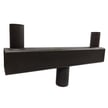 Dual Bullhorn Mount | Low Profile Dual Tenon Adapter, 2 Light Pole Adapter for Slip Fit, Goes Over Tenon 2 3/8 inch, Bronze