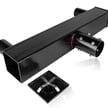 Dual Bullhorn Mount |Low Profile Dual Tenon Adapter, 2 Light Pole Adapter for Slip Fit, Goes Over Tenon 2 3/8 inch, Black