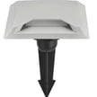 8 Pack-2W Stella Terra Series - LED Deck Light | Square Design, 2700K, 12-15V DC Low Voltage, Silver