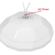150 Watt LED High Bay Light - NSF Pro II Series Lights - 21,600 Lumen - NSF Certified Food Safety Light - With Motion