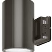 38W - LED Wall Sconce | Sconce Wall with Photocell, Cylinder, Wattage Selectable, Color Selectable 30K/40K/50K, Bronze