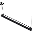 50 Watt - 4 Foot LED Strip Light - Up/Down Adjustable - 6500 Lumens - Color Selectable 35K/40K/50K - Wattage Selectable - Black - With Canopy Mount