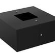 5 inch Square Base Cover for Light Pole - Black