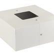 4 inch Square Base Cover for Light Pole - White
