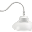 50W Overo X Series - LED Gooseneck Wall Light | With Photocell, 5,500 Lumens, Color Selectable 30K/40K/50K, White