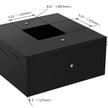 5 inch Square Base Cover for Light Pole - Black