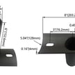 Light Pole Adapter for Slip Fit - Convert any Round Pole to use a Slip Fit mount light - Tenon adapter - Adjustable Version - Brown