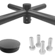 Quad Bullhorn Mount | Quad 90D Tenon Adapter, 4 Light Pole Adapter for Slip Fit, Bronze