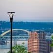 150W Mirada Series - LED Post Top Light | TAA & BAA, Area Light with Photocell, 20,000 Lumens, 5000K, Slip Fit Mount, Black