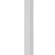 15 Foot Light Pole- 4 inch Square Tube light Pole - White Housing - Premium Surface Mount Light Poles 