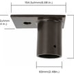 Yoke/Trunnion Mount | Tenon Adapter to Slip Fit Adapter, Convert Any Pole to use a Slip Fit Mount, Dark Bronze/Brown