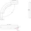 Vontair Series - Arm Mount Bracket | For Small Barn / Security, 1.5 inch Diameter Size Silver Housing