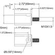 Pendant Adapter - M10 Bottom Screw thread and Top Thread NTP 3/4