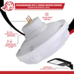 Rugged Grade RT6-C Series Motion Sensor - 4 Pack Premium Microwave 5.8ghz - Easy Screw-in Install - Remote Programmable - Works on NextGen III Series Lights and more