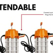 150W Zevaris S Series - LED Temporary Linkable Work Light | 18,00 Lumens, 5000K, LED Construction Lights, Plug Port for Easy Connection