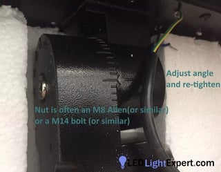 Adjust Slip Fit Mounts on Parking Lot Lights