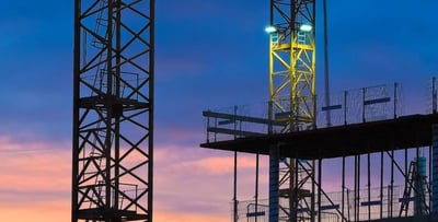 The power of LED construction lights