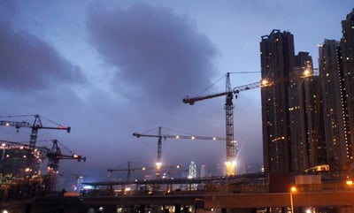 LED contractor lights for construction security