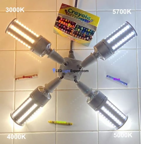 kelvin of light bulbs