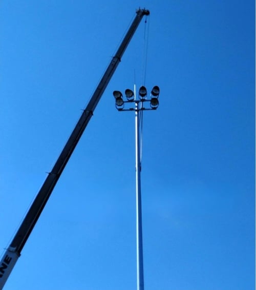 LED Soccer Light Installation