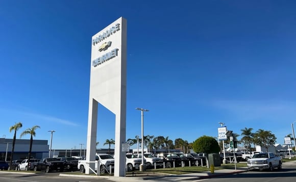 Car Dealership Lights - LED showroom and exterior installation