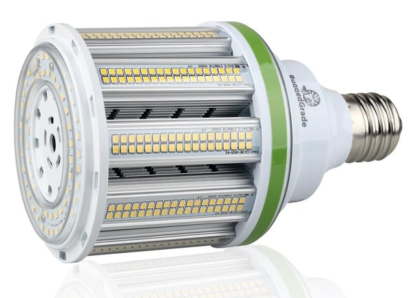 54-watt LED corn bulb with 3000K warm color temperature