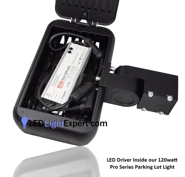 LED Driver inside a parking lot light
