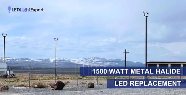 1500 watt metal halide LED replacement parking lot light