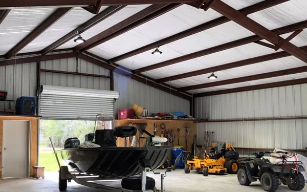 High bay light accessories in warehouse