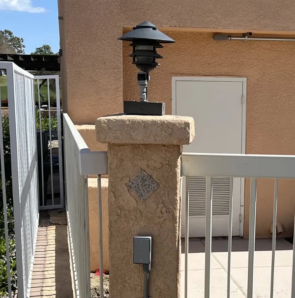 Improper installation of dusk to dawn photocell sensor