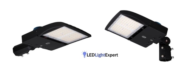 Car Dealership Lights - 150W NextGen LED parking lot fixtures with photocell