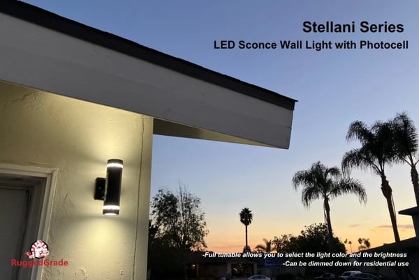 LED sconce lights wall installation
