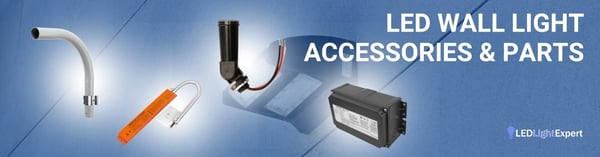 LED wall light accessories and parts