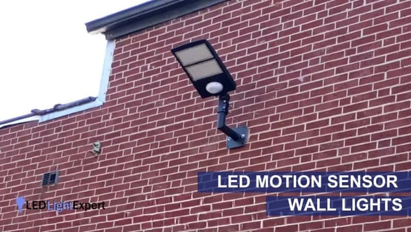LED motion sensor wall lights for commercial properties