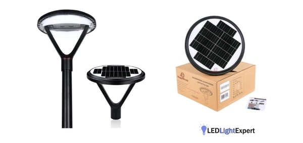 LED Solar Post Top Lights