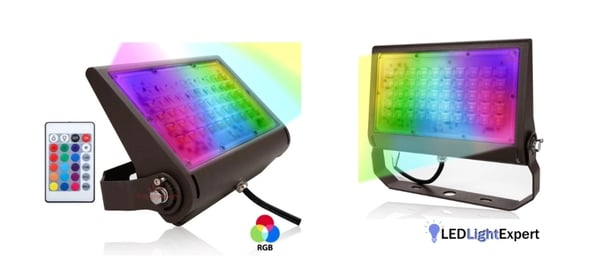 Verico II RGBW LED flood lights for dynamic bridge illumination