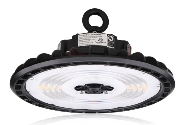 100W Corvus III Series - LED UFO High Bay Light | 14,500 Lumen, Color Selectable 30K/40K/50K, DLC Premium 6.0