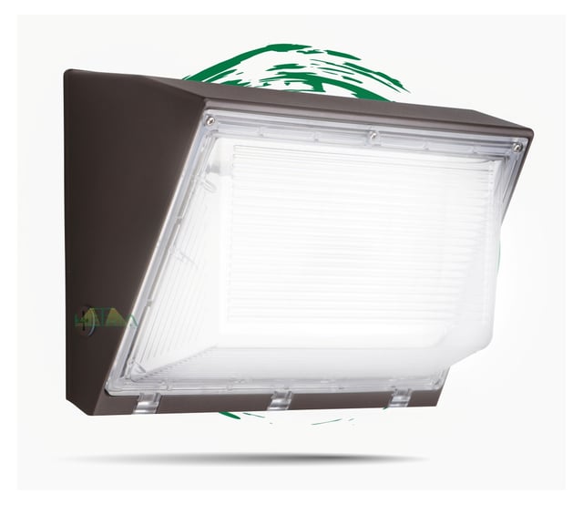 80W Blade Series - LED Wall Pack Light | Without Photocell, 9,600 Lumens, 5000K, Hetria Lighting