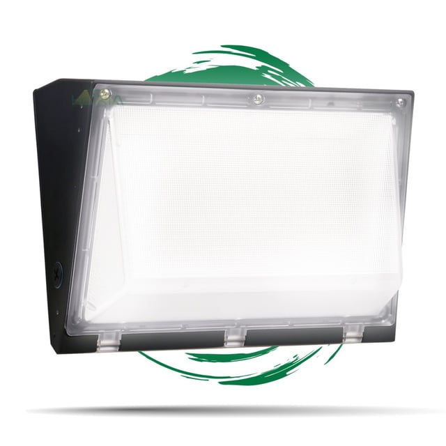 120W Blade Series - LED Wall Pack Light | With Photocell, 12,100 Lumens, 5000K, Hetria Lighting