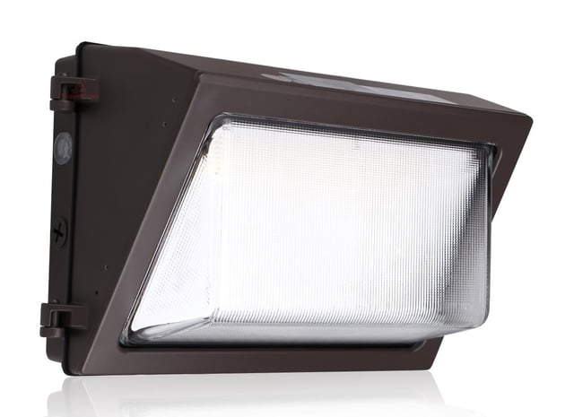 120W Durado IV Series - LED Wall Pack | With Photocell, 17,400 Lumens, 5000K, DLC Premium 5.1, Brown