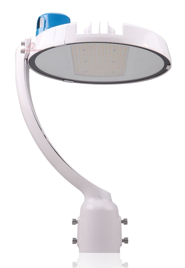150W Perconi Series - LED Post Top Light | With Photocell, 21,000 Lumens, Color Selectable 40K/50K, DLC Premium 5.1, White