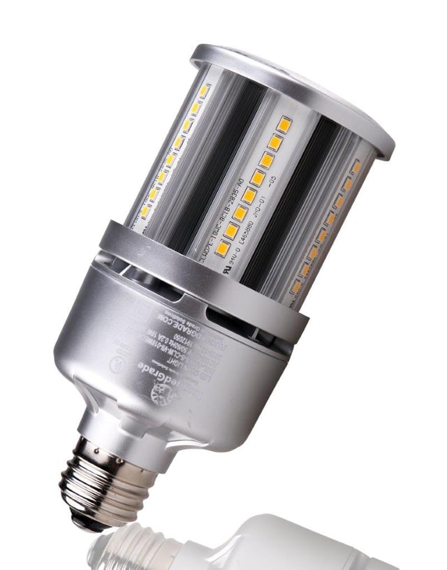 18W Aries S Series - LED Corn Bulb | E26, 2,430 Lumens, 3000K, Built-in 6KV Surge
