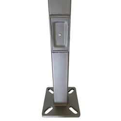 20 Foot Light Pole- Florida and High Wind Rate  -4 inch square tube light pole - 