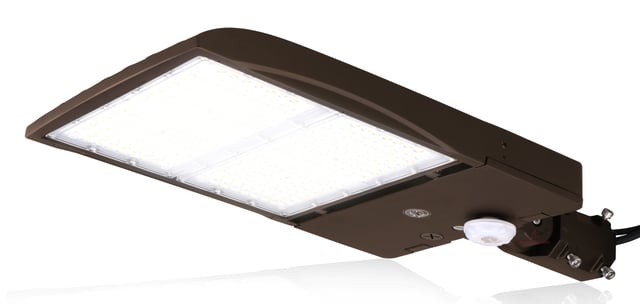 300W NextGen IV Series - Motion Sensor LED Parking Lot Light | 45,000 Lumens, Color Selectable 30K/40K/50K, Slip Fit Mount, Brown
