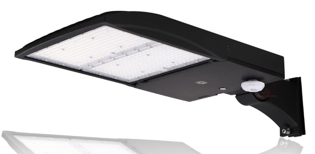 300W NextGen III Series - Motion Sensor LED Parking Lot Light | 277-480VAC, 42,000 Lumens, 5000K, Direct Arm Mount, Black
