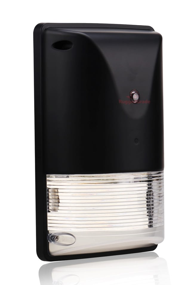 20W Pavo 4 Series - LED Wall Light | Photocell, 2,400 Lumens, Color Selectable 30K/40K/50K, DLC Premium 5.1, Black
