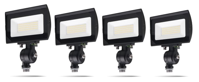 30W Luri Series - LED Flood Light | 4 Pack, 3,450 Lumens, 5000K, Knuckle Mount, Hetria Lighting